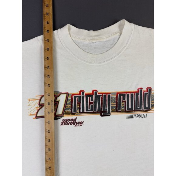 Rare Vintage Y2K Nascar Ricky Rudd Racing Motocraft Wood Brothers Promo XL Tee - Picture 14 of 14